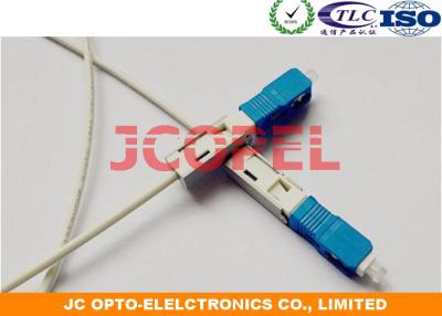 China Assembly ABS SC Optical Fibre Cable Connectors Reliable Embedded Data Quick Field for sale