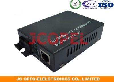 China 20km Fiber Ethernet Media Converter Gigabit RJ45 10 / 100Base - TX 10 / 100Base - FX for sale