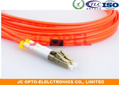 China MM 50 / 125 Fiber Patch Cord LC / PC Duplex  3.0mm Cable 3M  5M for sale