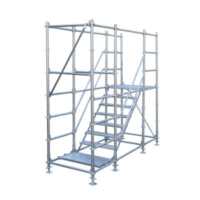 China Building layer style ringlock scaffolding frame horizontal swivel frame galvanized scaffolding frames Tianjin for sale