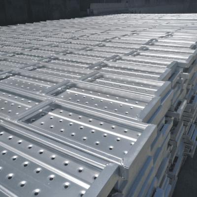 China Industrial 250mm Ringlock Scaffold Galvanized Steel Platform Perforated Metal Scaffolding Steel Plank For Sale for sale