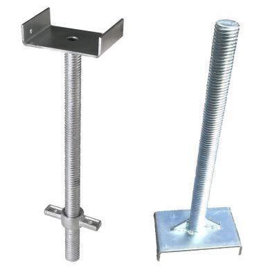 China High Quality Adjustable Jack Scaffolding Accessories U Head Base Construction Screw U Head For Ringlock Scaffolding for sale