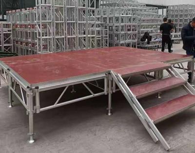 China Portable lifting truss stand frame stage aluminum outdoor event truss table DJ prices table cheap lighting sgaier design for sale