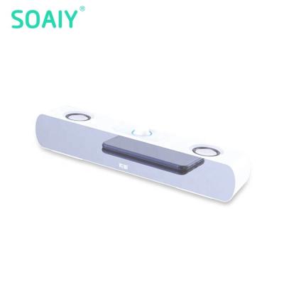 China SOAIY SH16 COMPUTER talking custom logo desktop speak audio speakers BT sounds blutooth soundbar wireless speaker for sale