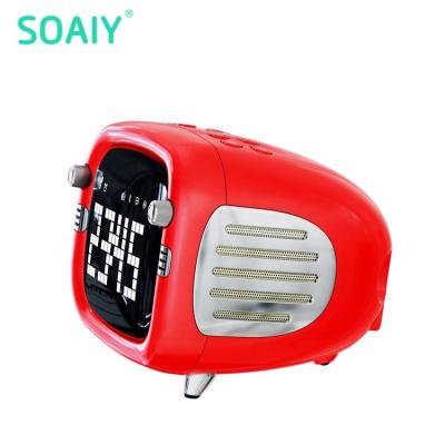 China SOAIY S86 Logo Cog Wireless Stereos Blue Customizable Retro Vintage High End Speaker for sale