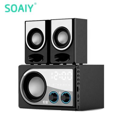 China SOAIY caix som 2.1 home multimedia system low bass audio speakers wireless subwoofer loudspeaker for sale