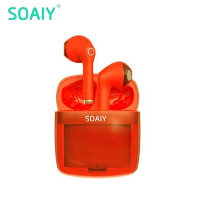 China SOAIY SL2 BT5.3 Mobile Phone Hands Free Comfortable Wearing Earbud Wireless Earphones for sale