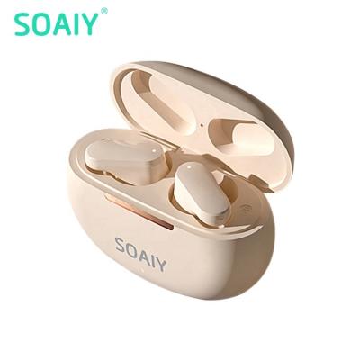 China Newest SOAIY SL6 semi-in-ear tws comfortable wearing wholesale earphones and earbuds wireless earphone for sale