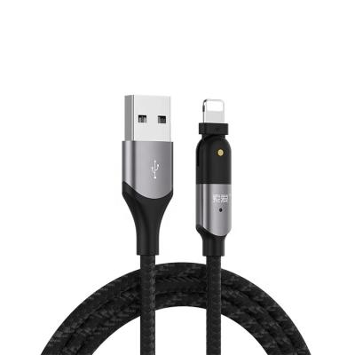 China Fast Charging Speed ​​SOAIY Hardware i6 i7 i8 IX i11 i12 2A Charger Data 180 Degree Rotating Fast Charging Head TXR USB Charger Cable for sale