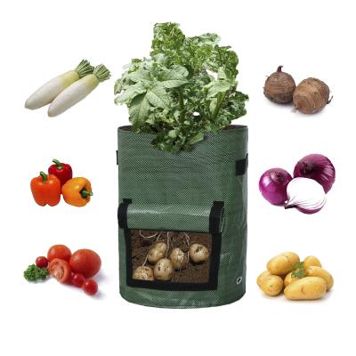 China Yard Worker 1 3 5 7 10 Gallon PE Potato Grow Bags With Frame for sale