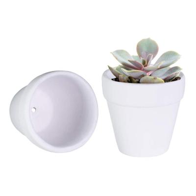 China Factory Wholesale Modern White Round Indoor Outdoor Ceramic Flower Pot for sale