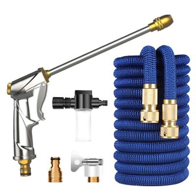 China High Pressure Expandable Water Gun Set Retractable Garden Water Pipe for sale