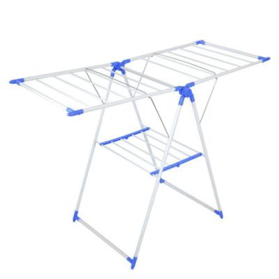 China Durable Factory Wholesale Wing Shape Metal Foldable Clothes Drying Racks for sale