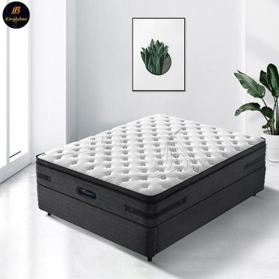 China Cooling Kinglubao-Sleepwell Roll Up Cool Gel Memory Foam King Size Pocket Spring Mattress for sale