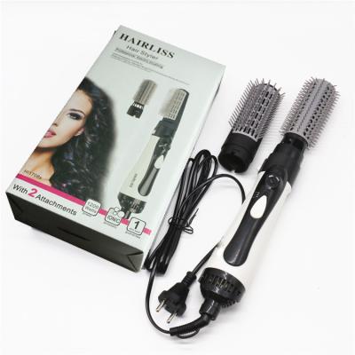 China Multifunctional Head 2019 New 2 in 1 Multifunctional Hair Brush Straightener Comb Curler Electric Hair Dryer Blow Dryer with Comb Hair Brush Roller for sale