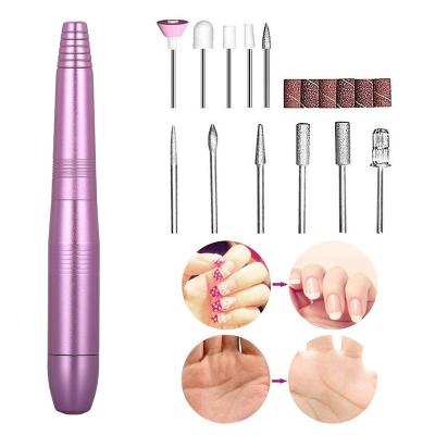 China Acrylic Gel Polish Nail Removing 20000RPM Electric Nail Drill Set Machine For Manicure Pedicure With Cutter Electric Nail File Tool for sale