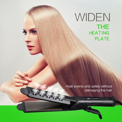 China Professional Infrared Custom Hair Straightener Private Label Wide Flat Iron Hair Straightener Packing Box Flat Irons 450 Degree Wholesale for sale