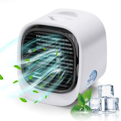 China Hotel Mini Portable Air Conditioner USB Air Cooler Fan Home Office Use Water Cooling Fan for sale