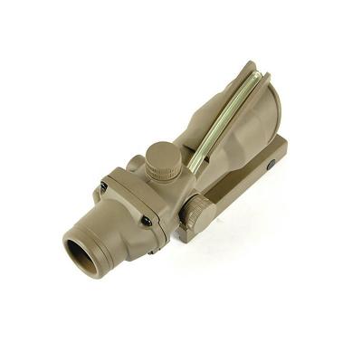 China Tan ACOG 4x32 Green One Piece Dot Reticle and BDC Scope with TA51 Flat Top Mount for sale