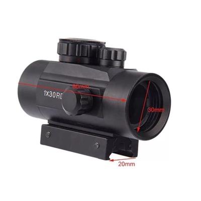 China Dot Sight Scope With 1x30RD Tactical Scope Green and Red Adjustable 20mm and 11mm Dovetail LAIKE-MZJ-7 for sale