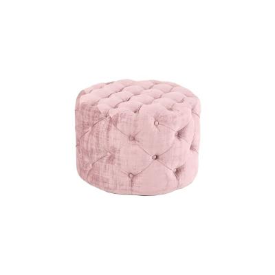 China Contemporary Modern Wedding Furniture Decor Stool Velvet Fabric 60cm*60cm*45cm Wooden Frame For Living Room for sale