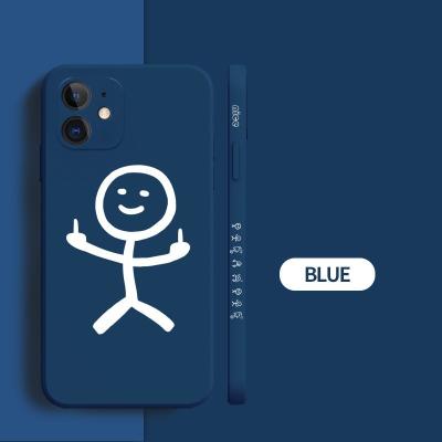 China Cute Little Man Shockproof For iPhone 12 13 Mini Case Magnetic Hard PC Covers For Iphone 11 Pro Max 12 Case for sale