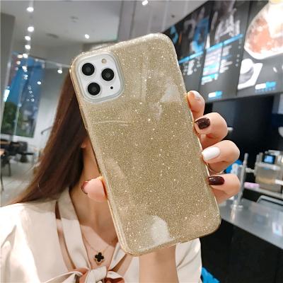 China Glitter Shockproof Case Compatible With iPhone Series Sparkle Bling Cute Anti-Slick Phone Case For Iphone 11 Pro Max 12 Case for sale