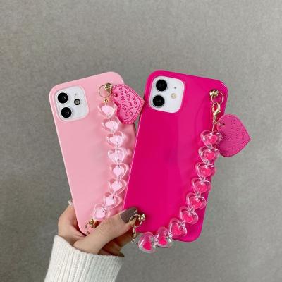 China New Buling Crystal Heart Flowers Luxury Phone Case Shockproof Cute Cell Phone Cases For iPhone 11 12 13 pro Max Custom Phone Case for sale