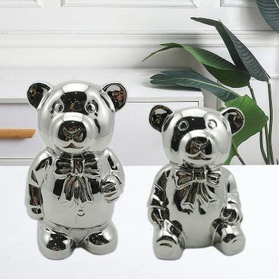 China Ceramic ware bear table decoration for home and garden for sale