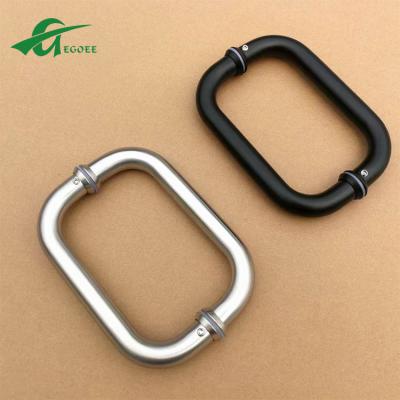 China Modern Foshan egoee factory stainless steel ladder door pull handle for frameless glass door for sale