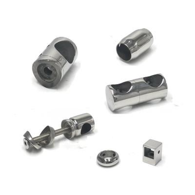 China Modern China 304L/316L Stainless Steel Railing Fittings Connector/End Cover/Base Connector Stair Decoration for sale