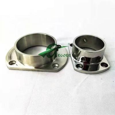 China Modern Wholesale Stainless Steel Pipe Fittings Fencing Accessories 304/316 Stainless Steel Pipe Flange for sale