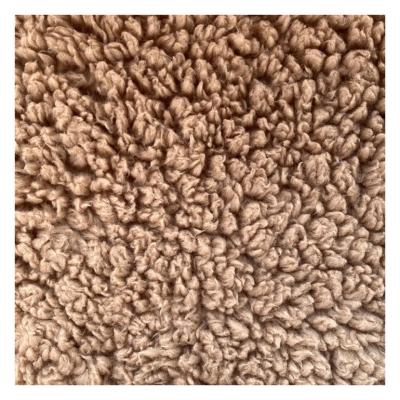 China Custom Wholesale Pastel Anti Pill Sherpa Fleece Fabric For Garment And Toy Covering for sale