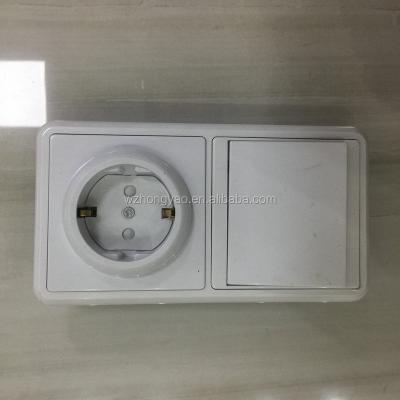 China Fashion Design Europeanwall Residential / Multi-Purpose Socket and Wall Switch for sale