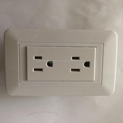 China Residential / General Purpose Tomacorriente Copper Double Wall Outlet From Venezuela for sale