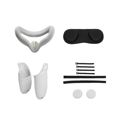 China 2022 easy hot sale; Suitable for Oculus Research 2 Controller Case Drop Silicone Protective Protective Cover Lens Wear Resistant (5 in 1 for sale