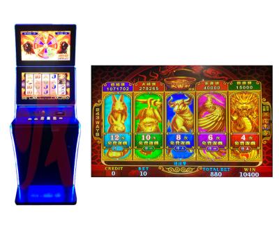 China Metal+Acrylic/Customize Hot Sale Modern Design Gold Arcade Slot Game Machines Cabinet Casino Cabinet Video Game Buffalo for sale