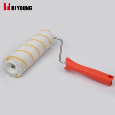 China Eco-friendly Fixed Screw Paint Roller Galvanized Frame With Plastic Handle Acrylic Paint Roller Brush for sale