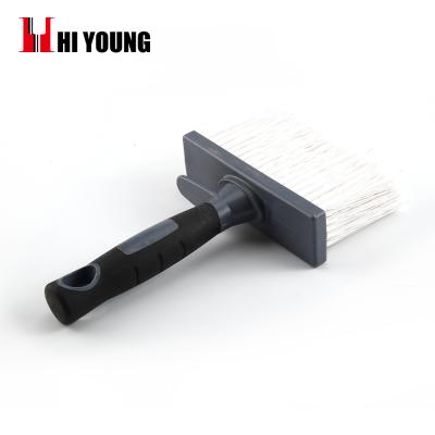 China Factory direct sale pp plastic bottom white filament brush handle architectural rubber and plastic brush for sale