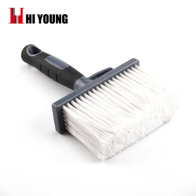 China High quality white filament pp rubber and plastic architectural brush of brush handle plastic base for sale