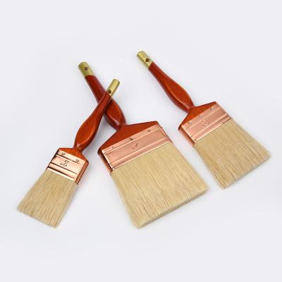 China Middle East Sale Wooden Handle Paint Bristle Mixed Filament Brushes For Wall Paint Brush for sale