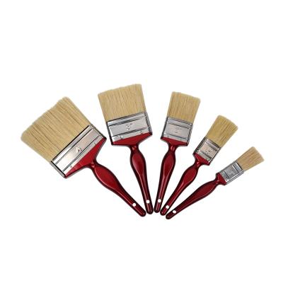 China Good Quality Natural Paint Bristle With Flat Pet Filament Brush With Plastic Handle Brush for sale