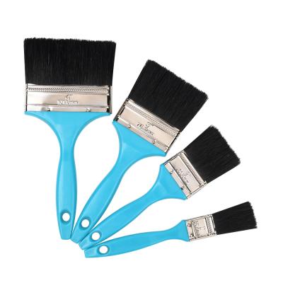 China Cheap Price White Paint Bristle Mixed With Filament Wooden Handle Paint Brush for sale