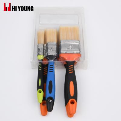 China 5 Pcs 1Inch To 2 Inch Chip Cleaning Paint Brush And Rubber Handle Paint Brush Set for sale