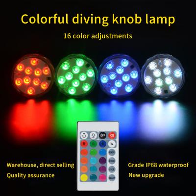 China LED Light Bright Remote Control Design Viable Diving Colorful Conversion For Fish Tank Pool Light Aquarium Light for sale