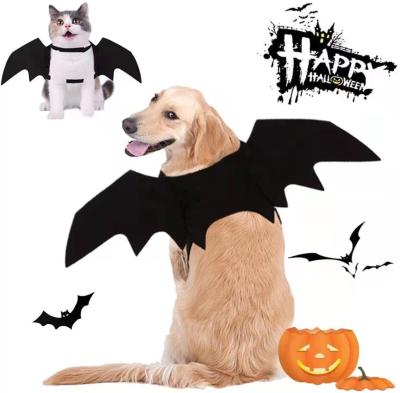 China Viable Halloween Costume Held Decoration Dress Cat Dogs Pet Bat Wings Up Pet Accessories Party Clothes Funny Cosplay Costume for sale