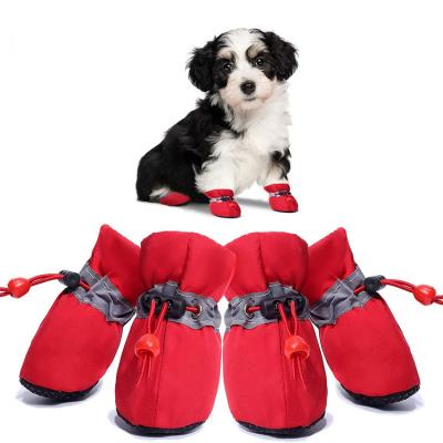 China Spring Autumn And Winter Outlet Soft Bottom Pet Viable Booties Waterproof Breathable Dog Shoes Dog Shoes Covers Rain Boots Dog Shoes for sale