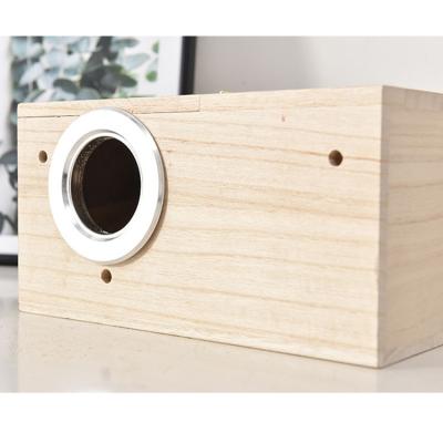 China Breathable Wooden Chinese Nest Accessories Outdoor Bird Breeding Cages Parrot for sale