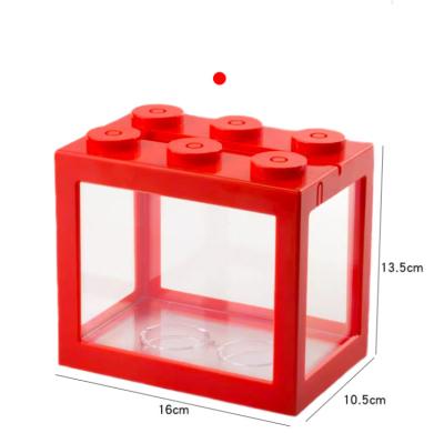 China Sustainable Aquarium Small Mini Aquaculture Building Block Cheap Aquarium Aquaculture for sale