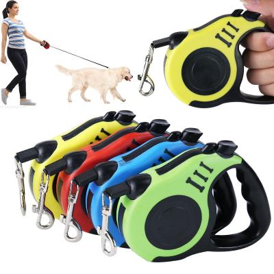 China Customized Retractable Pet Traction Rope Training Adjustable Leash Telescopic Rope Small And Medium Dog Outdoor for sale